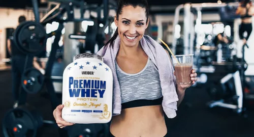 Weider Premium Whey Protein fehérjepor - 500 g - eper-vanília