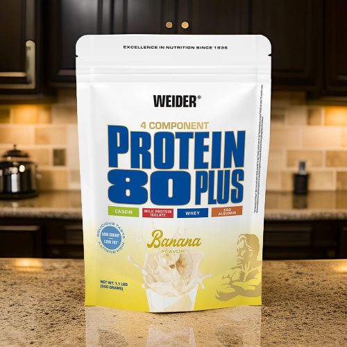 Weider Protein 80 Plus fehérjepor - 500 g - banán