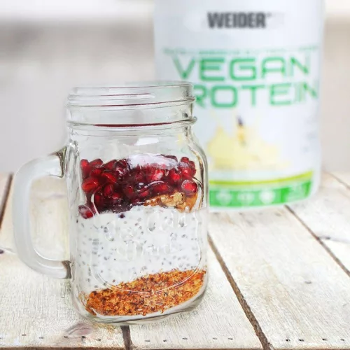 Weider Vegan Protein vegán fehérjepor - 750 g - eper