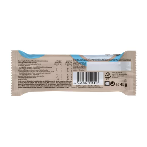 Weider Joe’s Core Bar fehérje szelet - 12x45g - kókusz-fehércsoki