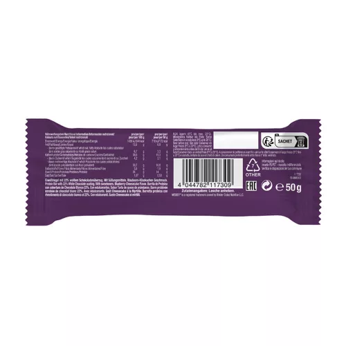 Weider Joe’s Soft Bar fehérje szelet - 12x50g - áfonyás-sajttorta