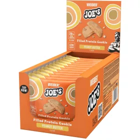   Weider Joe's Filled Protein Cookie fehérje süti 12x60 g - Mogyoróvaj