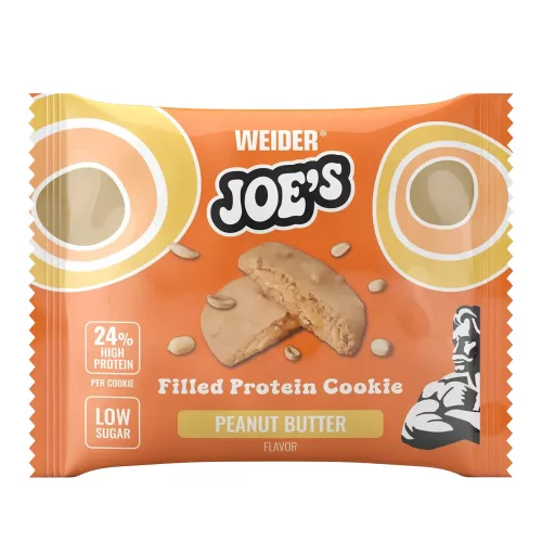 Weider Joe's Filled Protein Cookie fehérje süti 12x60 g - Mogyoróvaj
