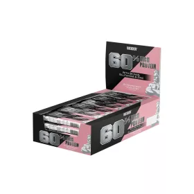  Weider 60% Protein Bar fehérje szelet - 24x45 g - epres joghurt