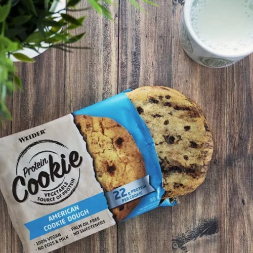 Weider Protein Cookie vegán fehérje süti - 12x90 g - csokis keksz