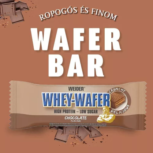 Weider 32% Whey-Wafer Bar fehérje szelet - 12x35g - sztracsatella