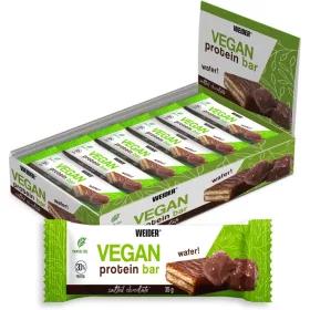   Weider Vegan Protein Wafer Bar fehérje szelet - 12x35g - sós csokoládé